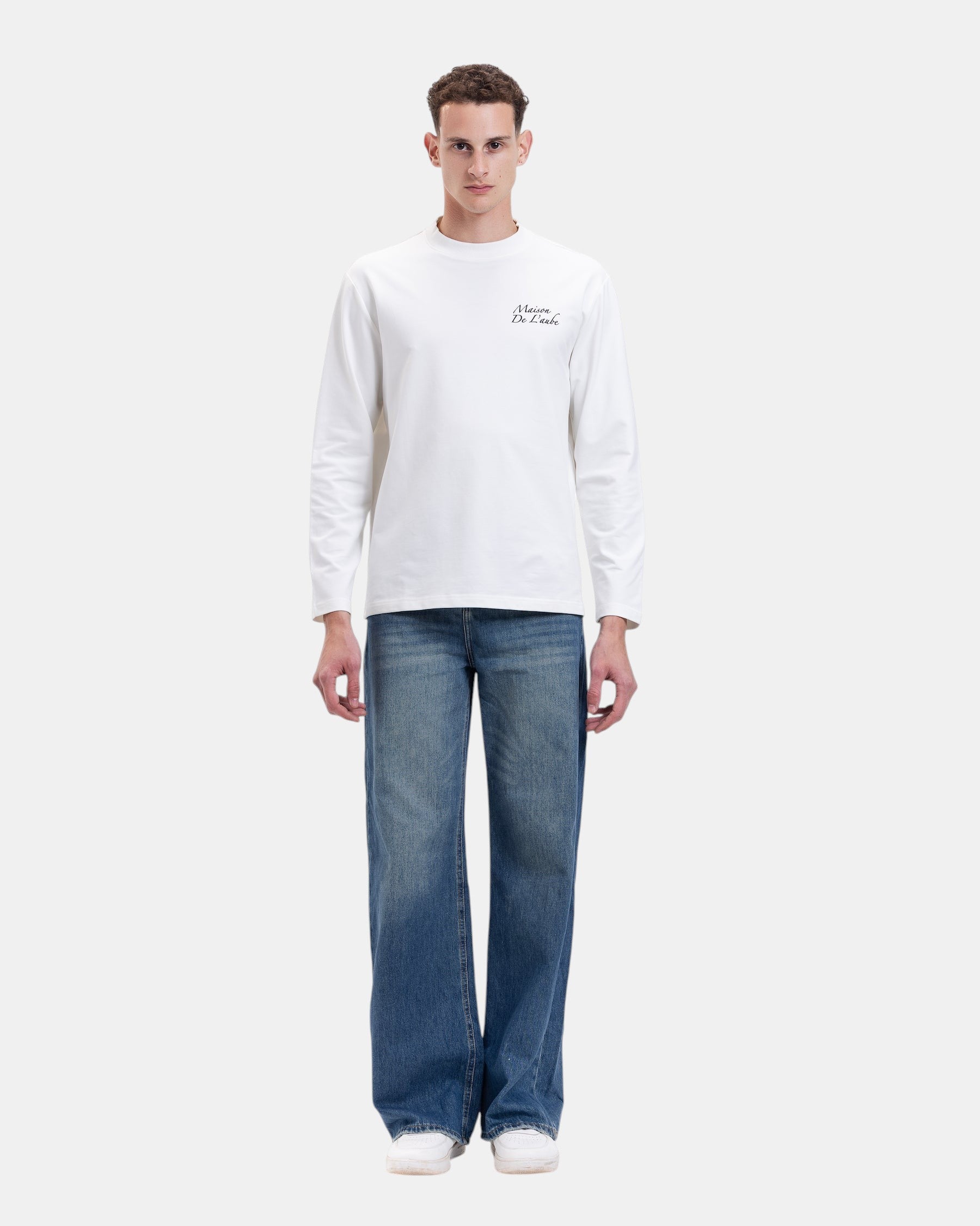 Long sleeve tee - structured relaxed cut