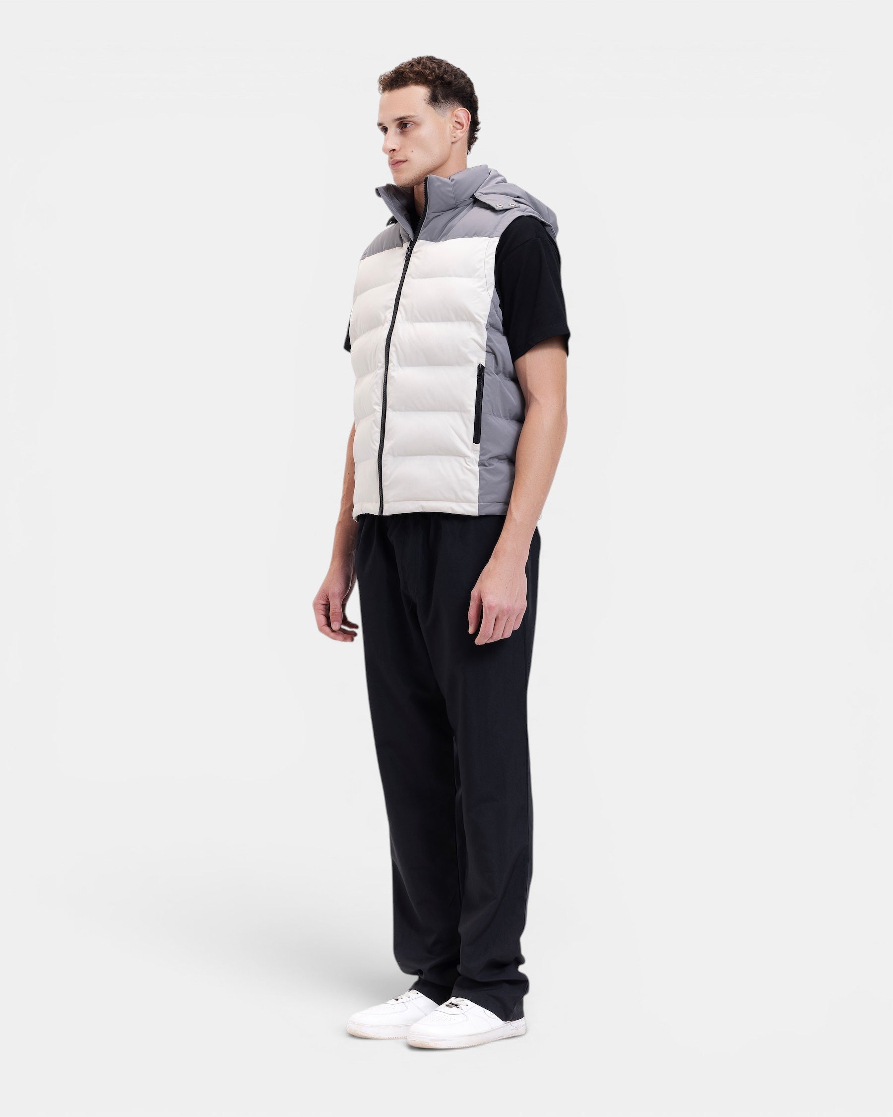Padded Vest Jacket - relaxed cut
