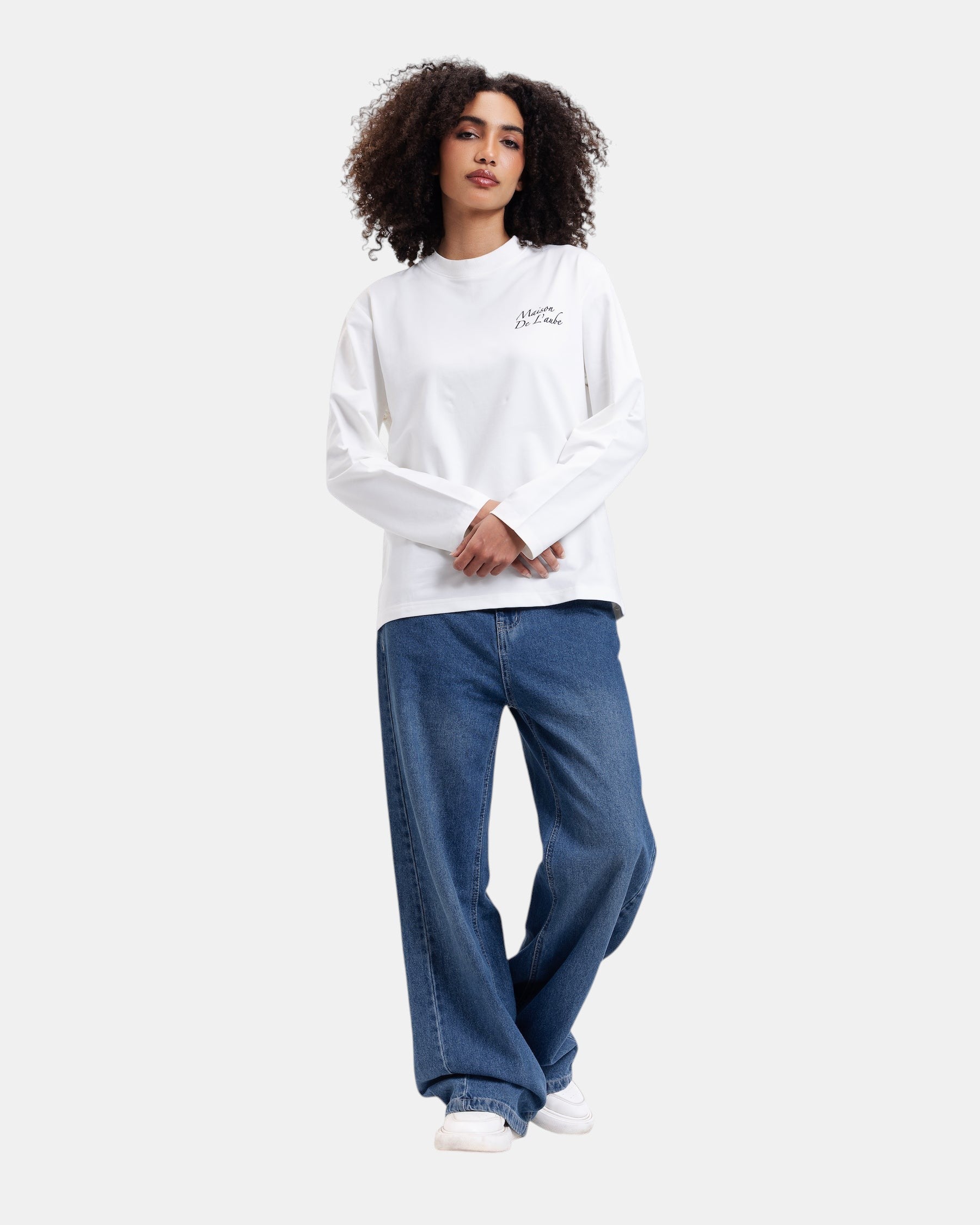 Long sleeve tee - structured relaxed cut