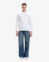 Long sleeve Maison logo tee - relaxed cut