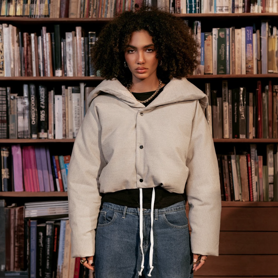 The Sculpted Collar - Cropped Jacket