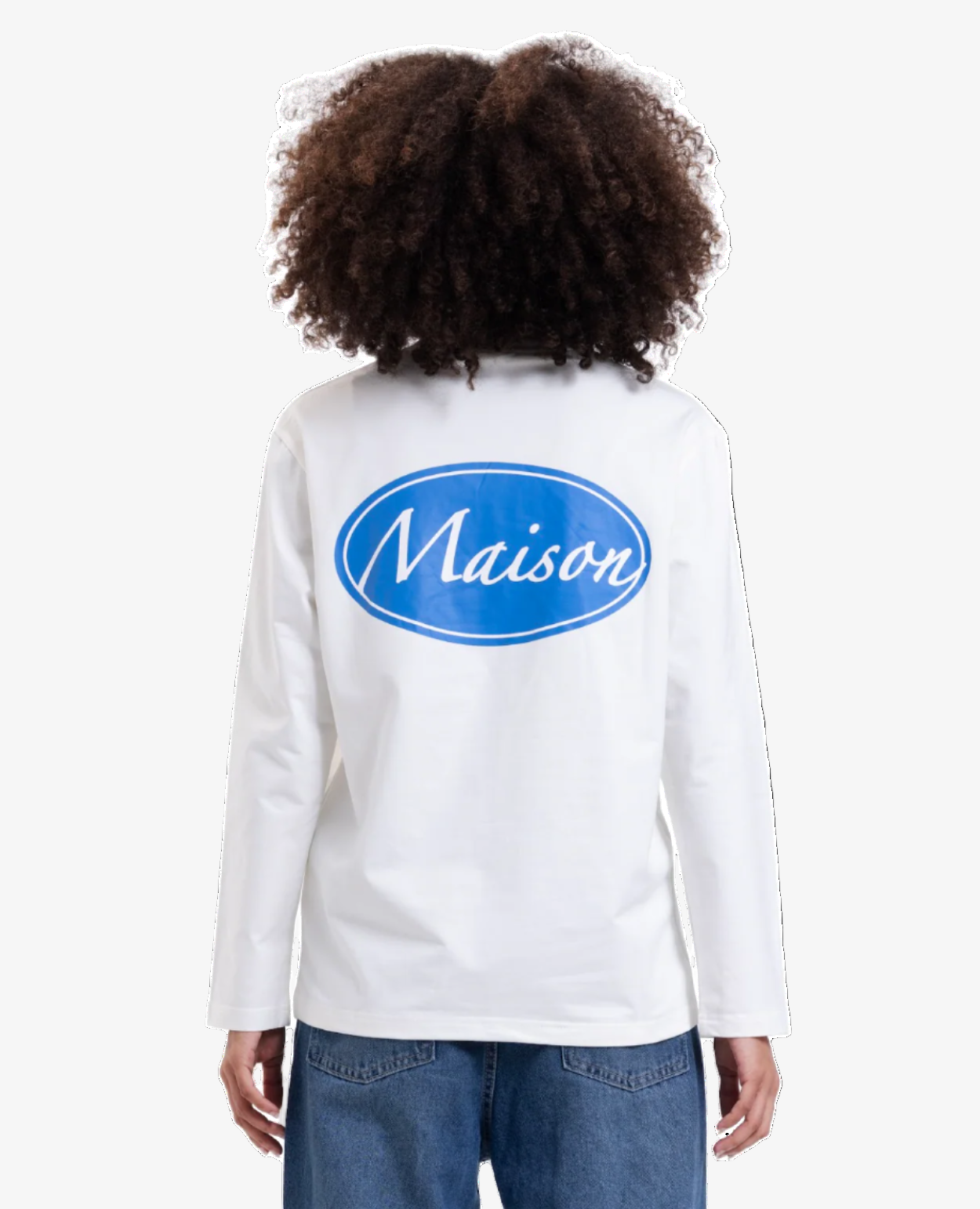 Long sleeve Maison logo tee - relaxed cut