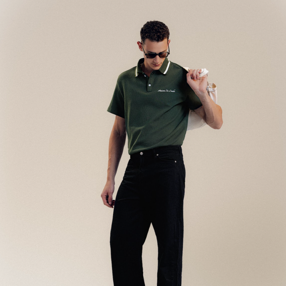 Waffle Polo Shirt